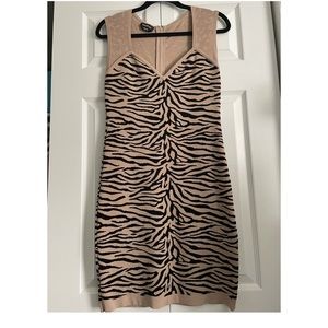 bebe zebra print dress